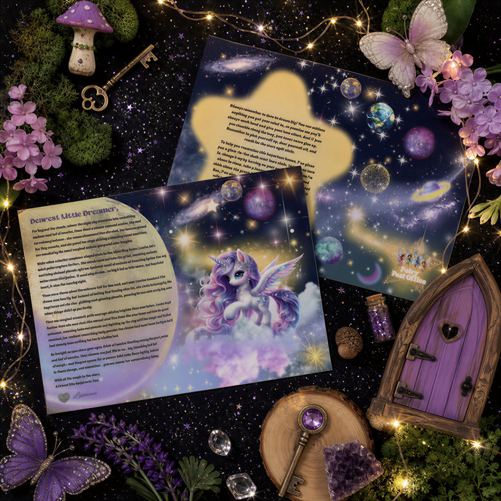 Dare to Dream Big Unicorn Letter
